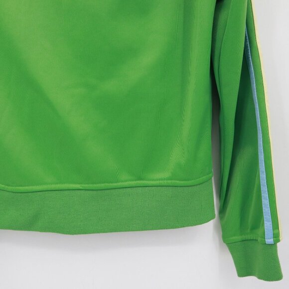 It's Happy Bunny Track Jacket Womens L Green Sporty Preppy Y2K Playful Vintage - Picture 12 of 16